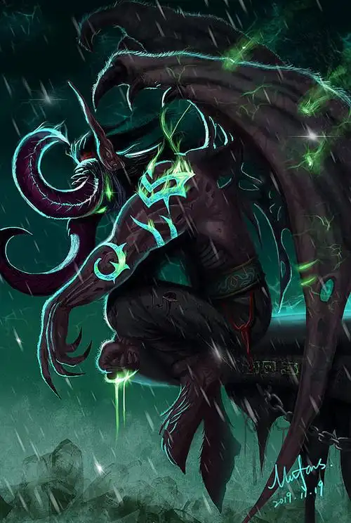 游戏原画魔兽争霸——尤迪安_mufan_s_插画图片 - 致设计