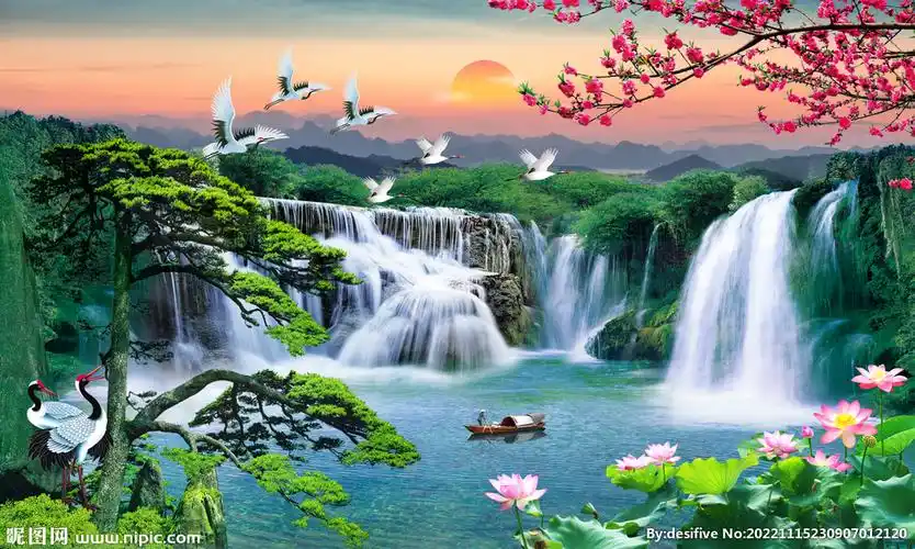 八方聚财设计图__风景_psd分层素材_设计图库_昵图网nipic.com