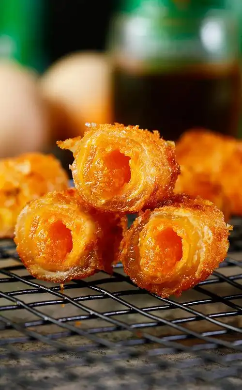 油炸超好吃的千丝万缕和虾条冻品茶点配酒休闲食品