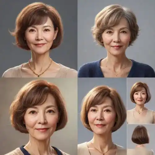 60岁剪什么发型显年轻?短发蓬松微卷,长发低矮盘起,优雅不油腻