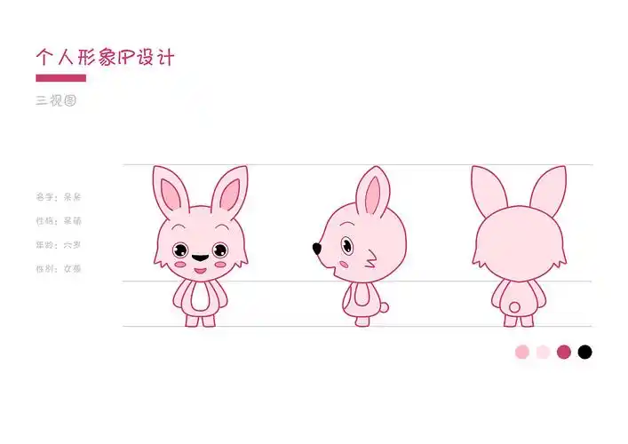 物ip卡通形象萌兔子零食ip品牌全案-潮玩ip 吉祥物家族 ip图库设计 ip