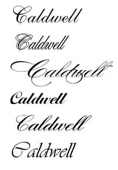 求英文手写花体字,转换,图片,手写都可以,谢谢各位大神了