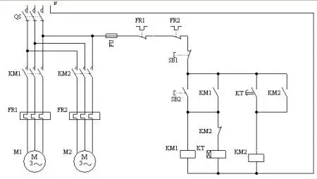 求:三相交流异步电动机启动控制图