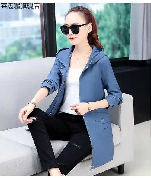 冬季加厚风衣女生中长款矮小个子外套加绒带绒女士春秋季大码克 33