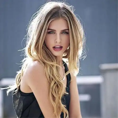 新款出口欧美渐变假发女士长卷发厂家货源现货批发亚马逊一件代发