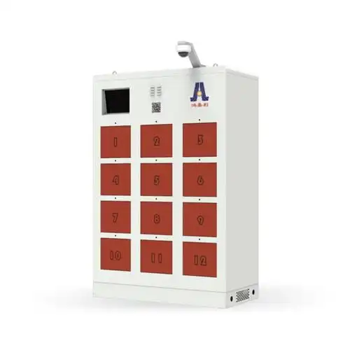 长春铁塔12仓直流充换电柜-深圳市鸿嘉利新能源有限公司