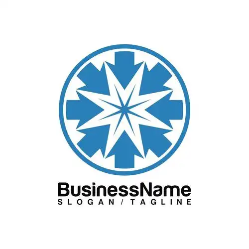 多彩抽象矢量logo设计图