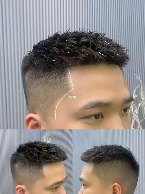 男生短发摩根烫