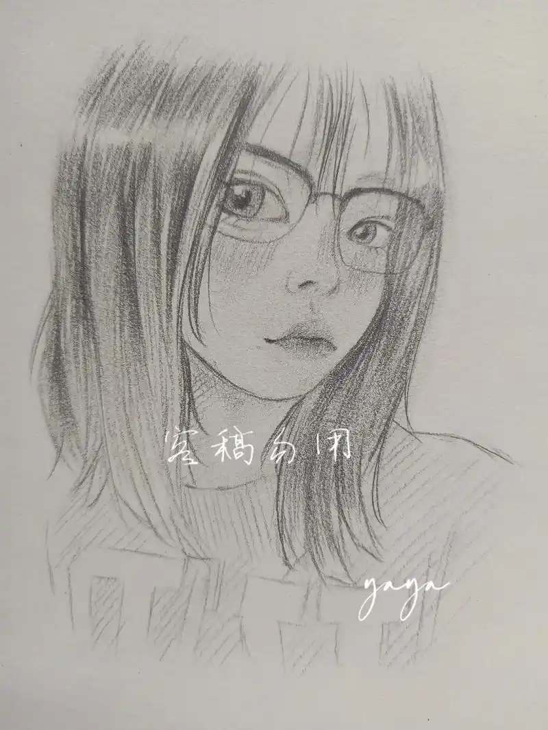 画画日常#手绘 #手绘头像约稿 #漫画女孩  - 抖音