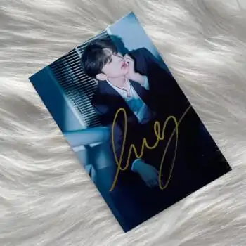 2022款蔡徐坤周边蔡徐坤亲笔签名照片蔡徐坤签名照时尚周边毕业礼物