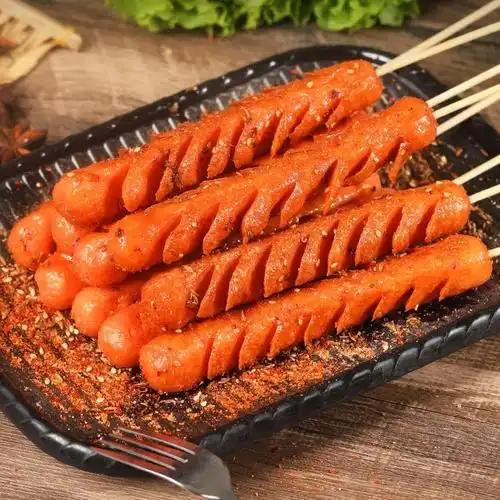 正宗街头炸肠香嫩油炸香肠淀粉粉肠路边摊烧香肠