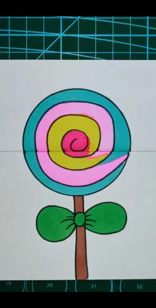 儿童创意画#棒棒糖