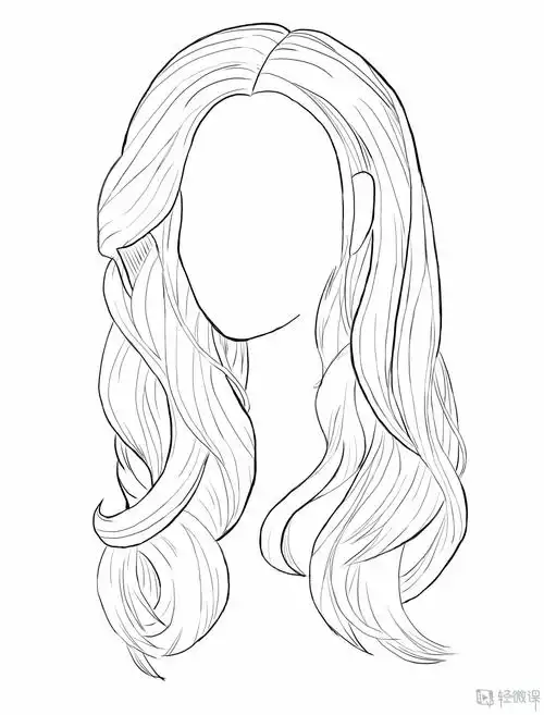 rh-7-242 写生头发的训练—线条线稿提高练习