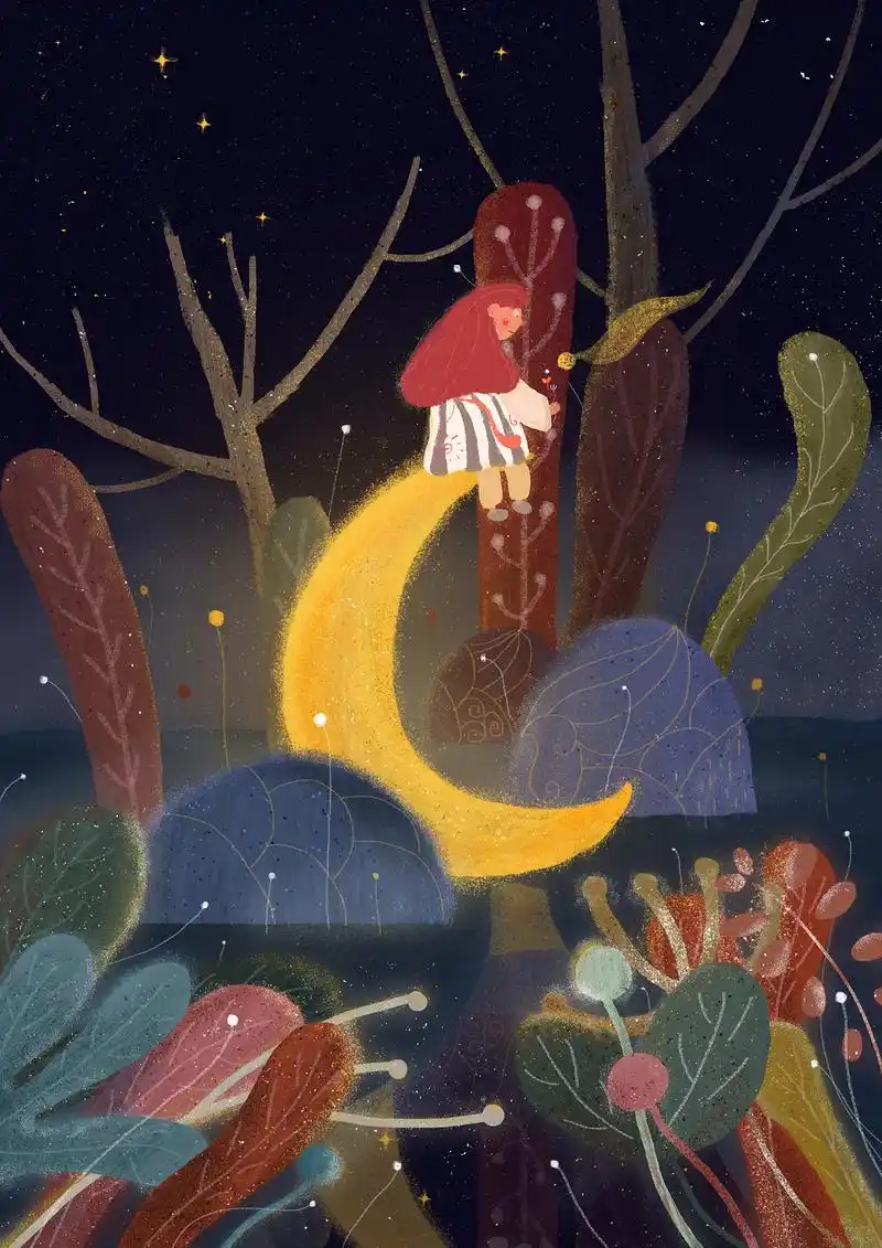梦境与星河主题系列插画