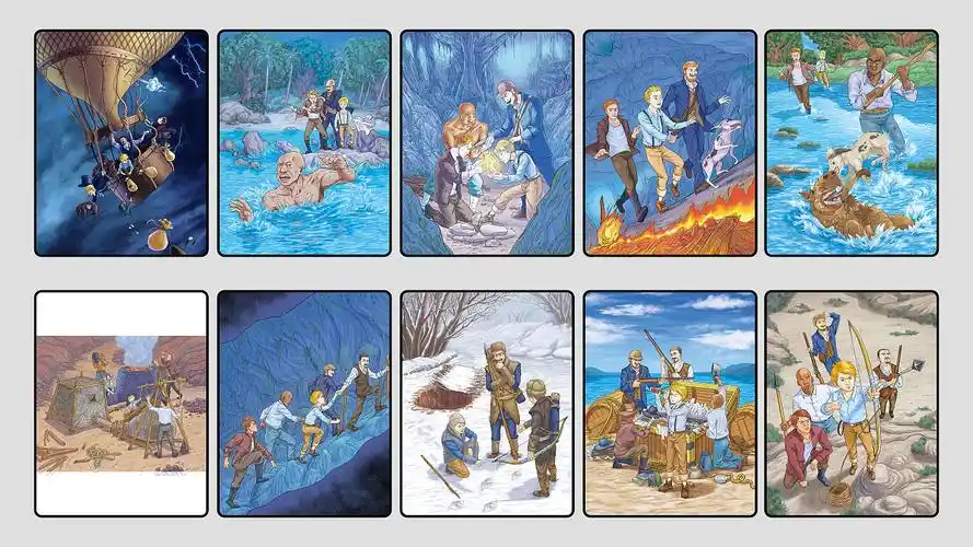 《神秘岛》插画