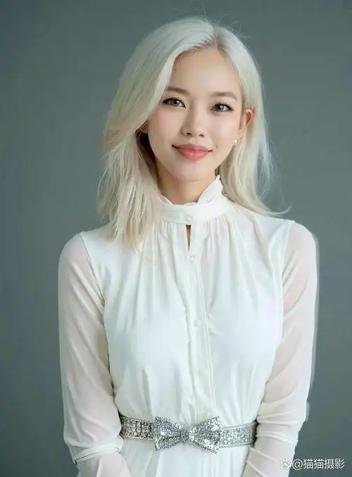 在简约的办公环境中,她展现了不一样的魅力,真的很吸引人呢!