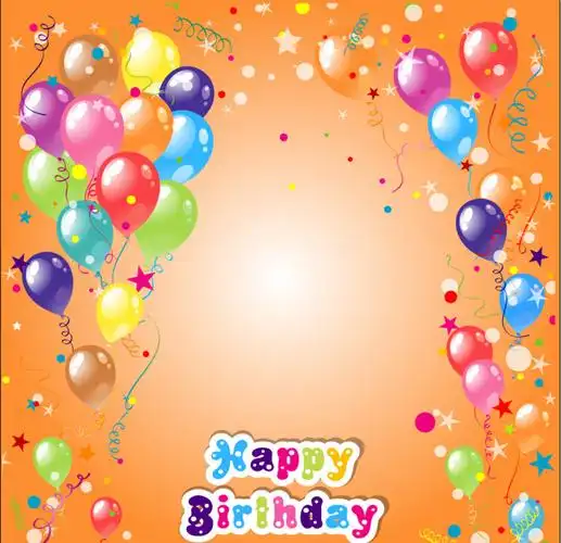 卡通生日背景祝福图片