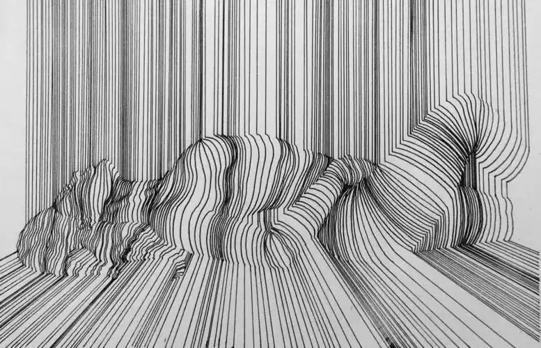 nester formentera是一位来自都柏林艺术家,他擅长用线条来创造的迷人