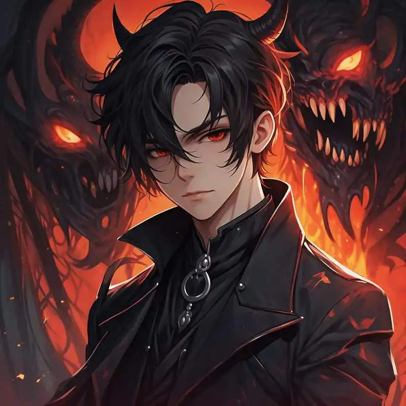 94冷酷帅气的恶魔男生头像97