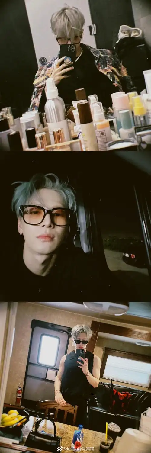 王嘉尔 | 胶片风日常合集 银发限定版的嘎嘎_高清图集_新浪网