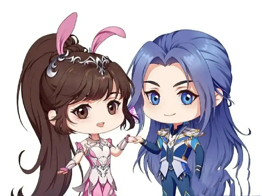 唐三和小舞q版壁纸来了