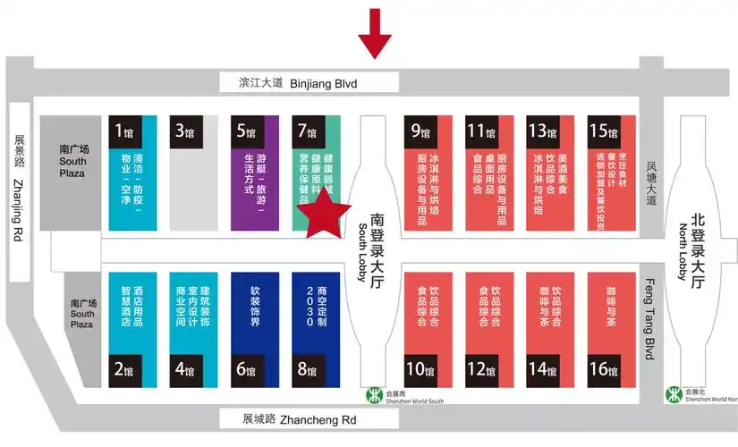 深圳展展馆平面图