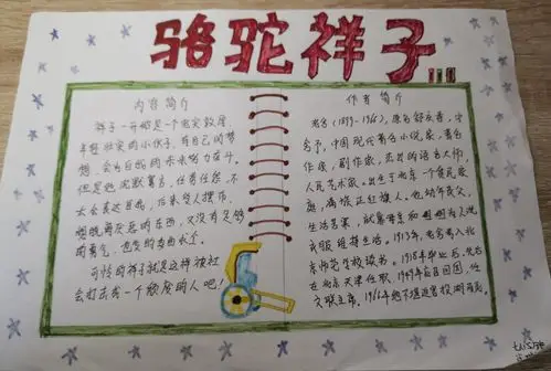 《骆驼祥子》手抄报