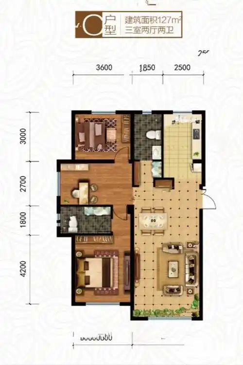 明秀山景c户型127平