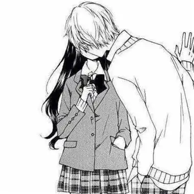 情侣头像壁咚亲吻高清情侣霸气壁咚接吻头像图片