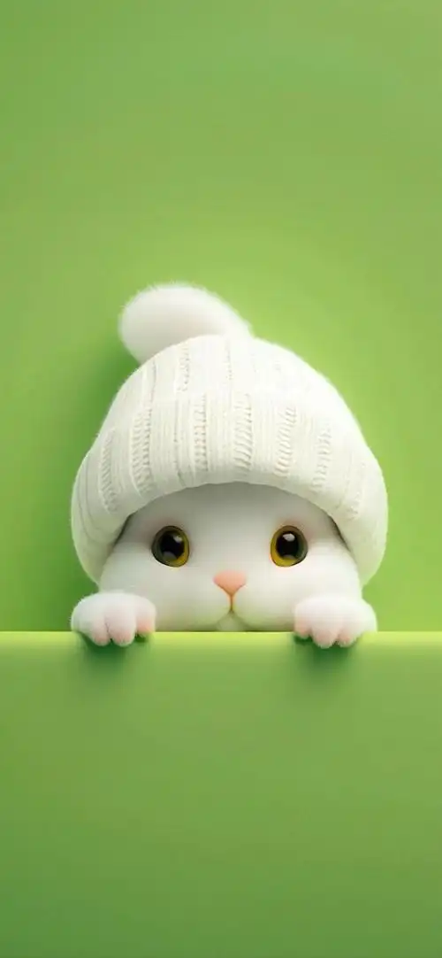 5k壁纸:小白兔 小白和它大哥长得好像,打一成语.