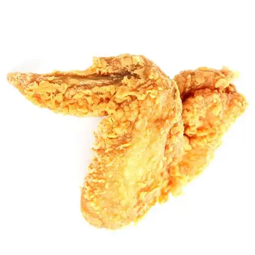 炸鸡,翼,白色背景