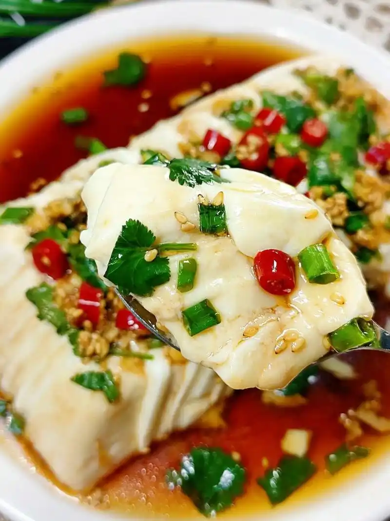 内酯豆腐这么拌太好吃了吧,超简单6015 91清爽快手菜凉拌内酯