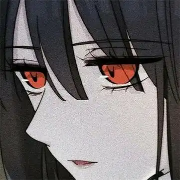 冷漠伤感的黑白女生动漫头像