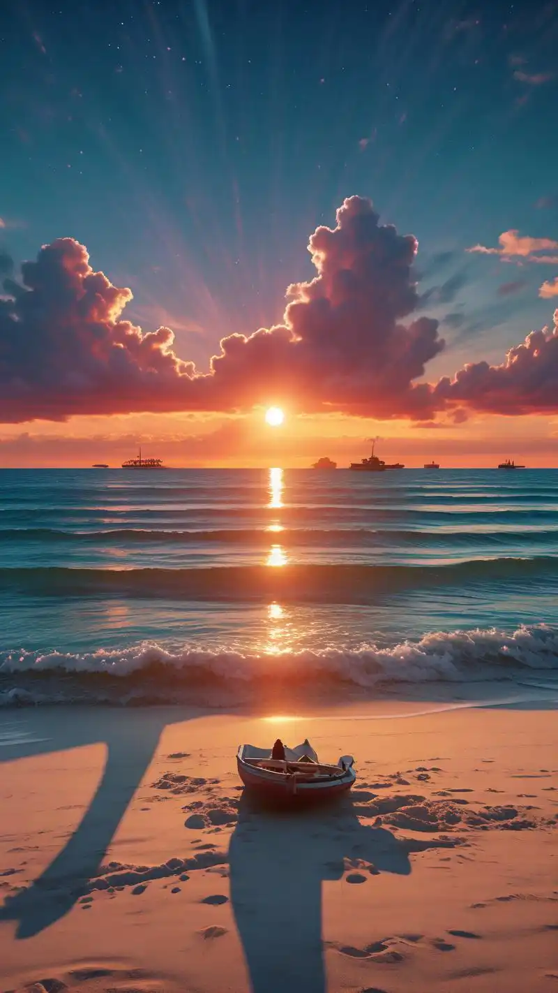 微信海边图片风景,让你感受海风的温柔98