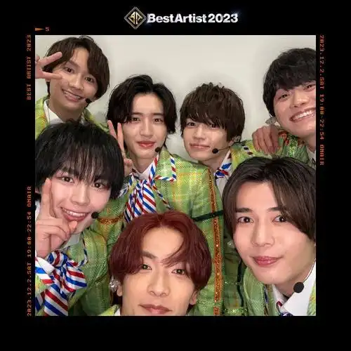 231202 なにわ男子,bestartist官推更新    なにわ男子出演 道枝相关