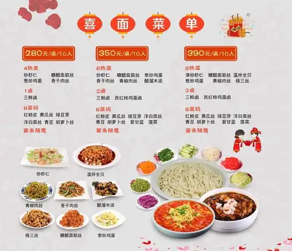 菜单 中餐