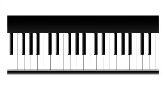 钢琴复地钢琴键照片