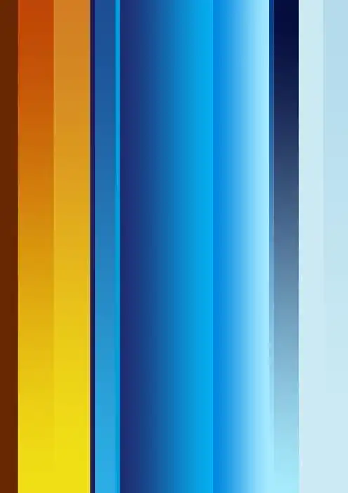 再次重复相同的步骤为各种色调的蓝色的颜色 梯度.