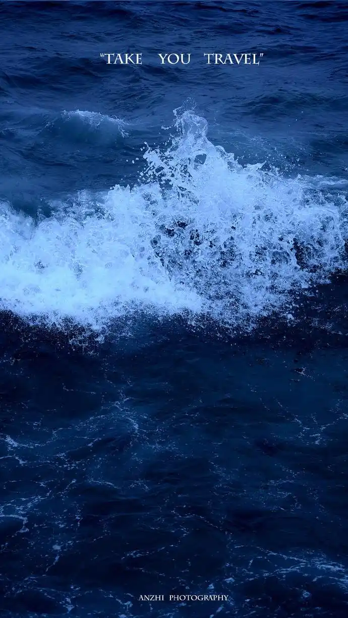 蓝色大海清新自然风景手机壁纸