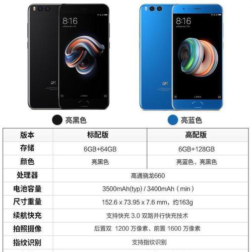 二手小米 note3 人脸解锁 全网通4g 晓龙660处理器6 128g 小米6