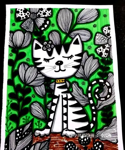 素材分享儿童画创意作品超美的装饰线描重磅来袭