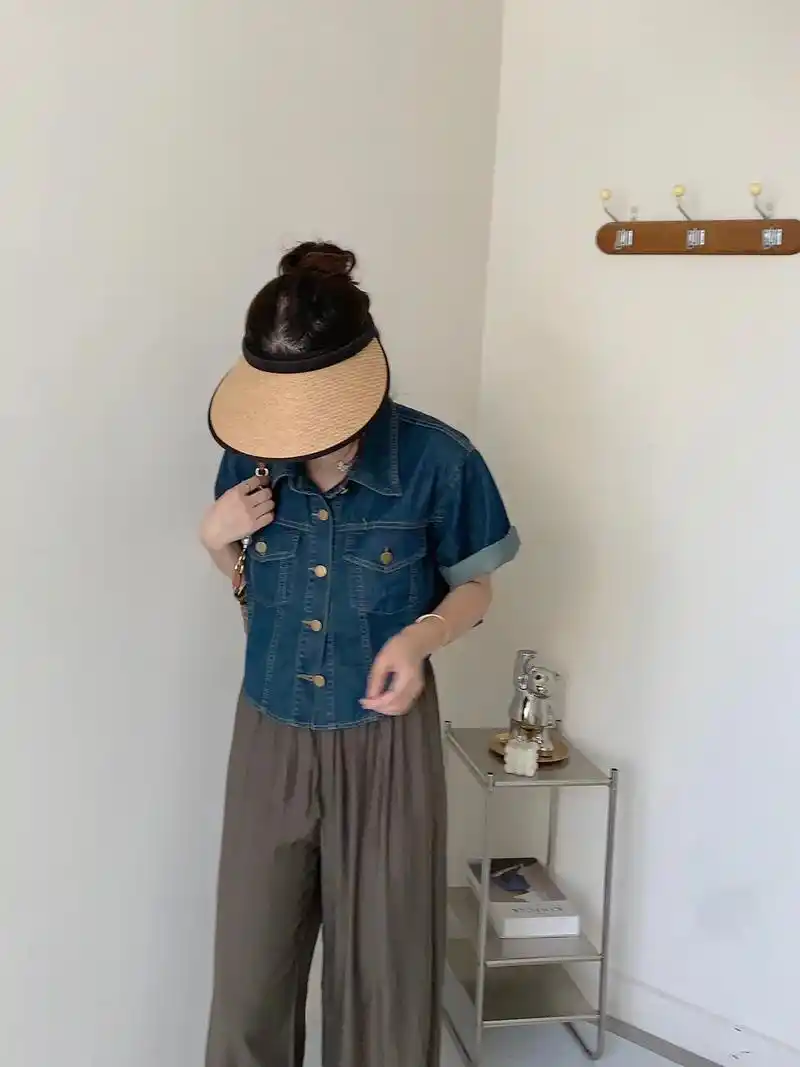 夏日超软牛仔衣 夏日空气裤官配绝绝子的 - 抖音