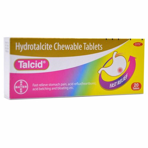 达喜铝碳酸镁片咀嚼片05g20片盒慢性胃炎胃痛烧心酸性嗳气饱胀