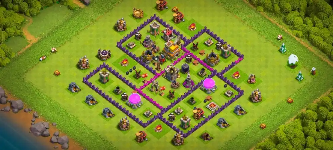 部落冲突7本最强布阵(部落冲突七本公认神阵)