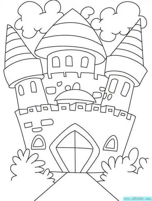 儿童画城堡简笔画大全城堡图片儿童画简单画怎么画彩色城堡的图片简笔