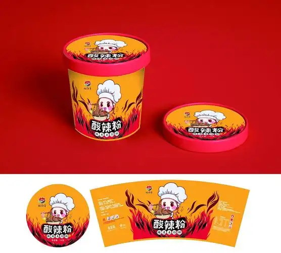 食品酸辣粉外包装设计