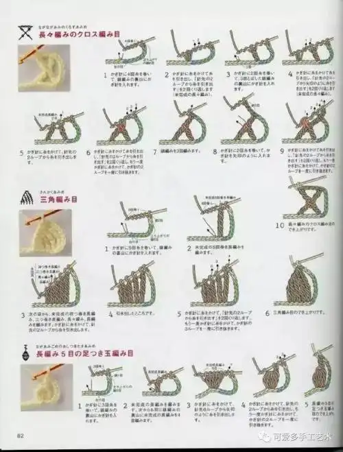 钩针编织花样大全,学几种就能钩出美美的毛衣啦!(附图解)