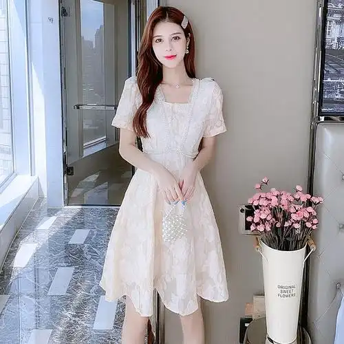 仙气超仙森系裙子子女夏季收腰显瘦仙女女裙连衣裙