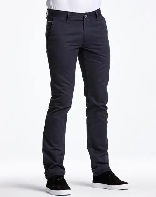 藏蓝色棉质男士舒适个性休闲裤