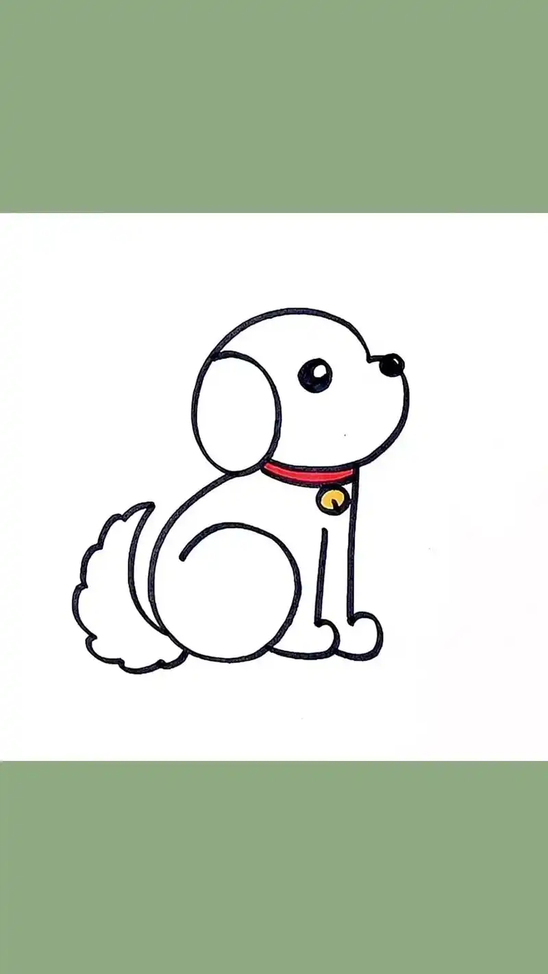98小狗简笔画教程.